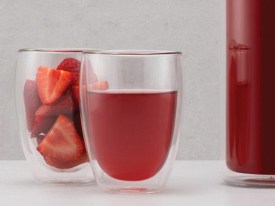 Vaso liso doble vidrio grande